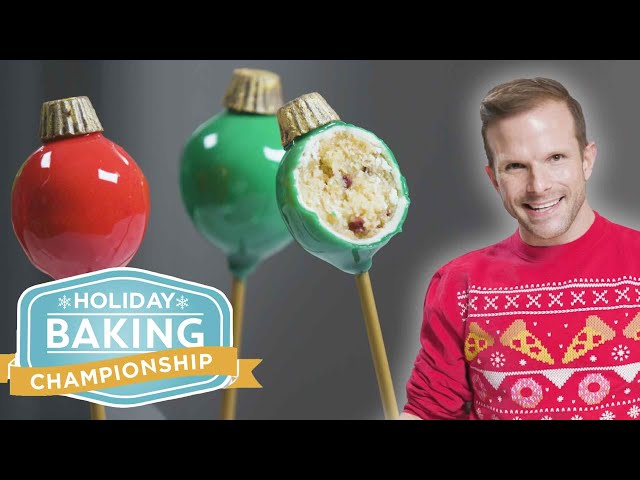 Christmas Ornament Cake Pops with Mirror Glaze Recipe