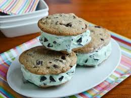 Giant Mint Chocolate Chip Ice Cream Sandwiches Recipe