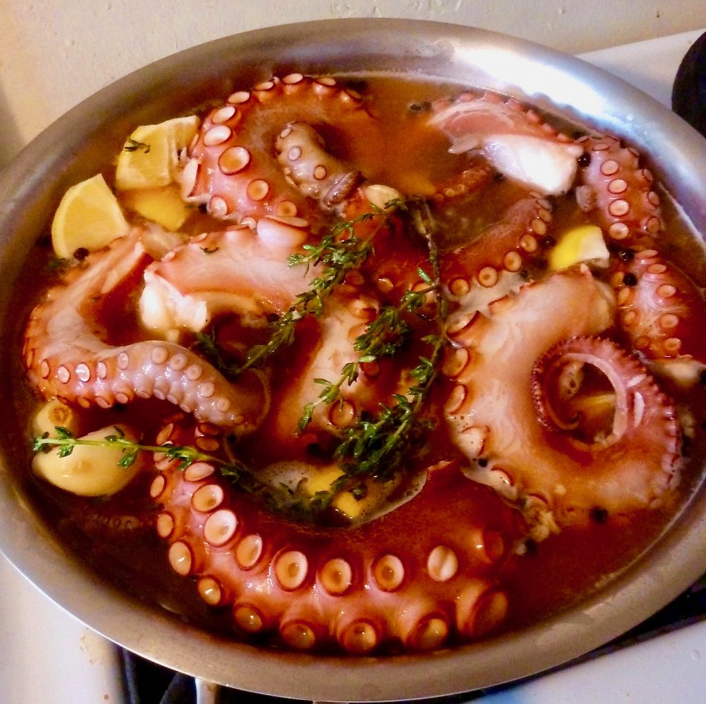 Grilled Octopus in Red Wine Marinade Recipe