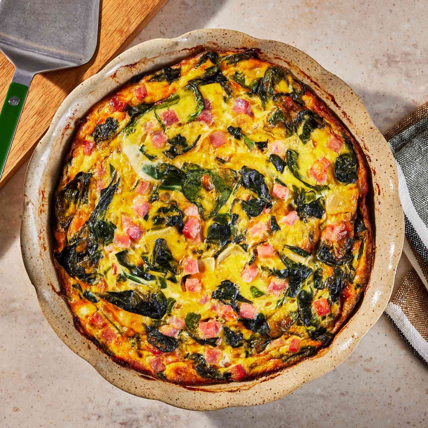 Ham and Spinach Quiche Recipe