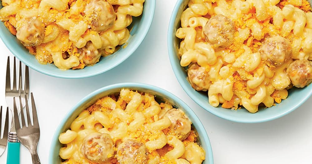 Mac & Cheese with Sausage Meatballs Recipe