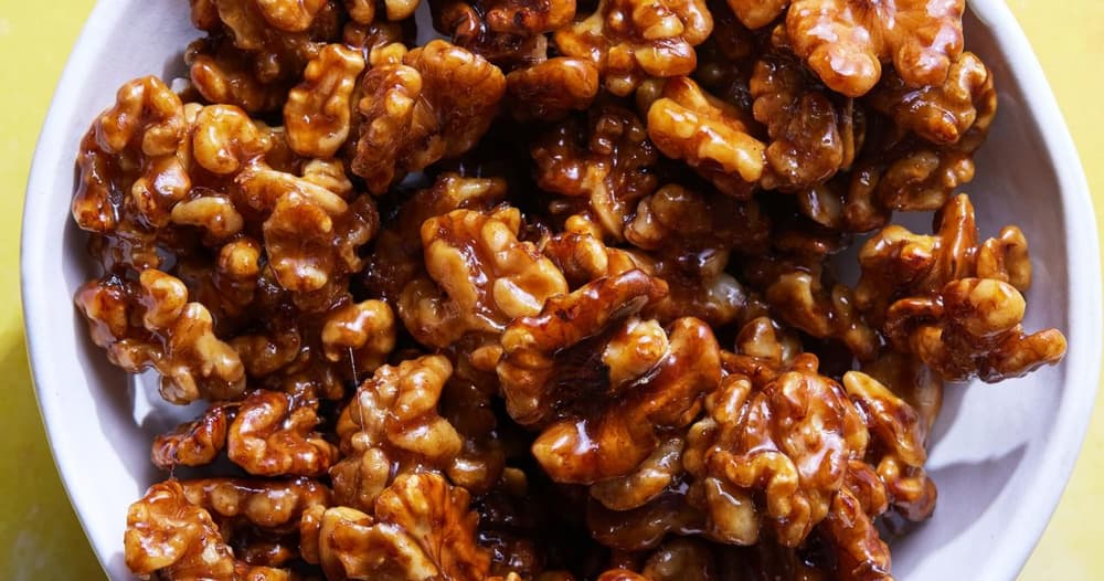 Maple Glazed Walnuts Recipe