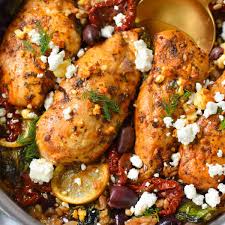 One-Pot Mediterranean Chicken and Farro