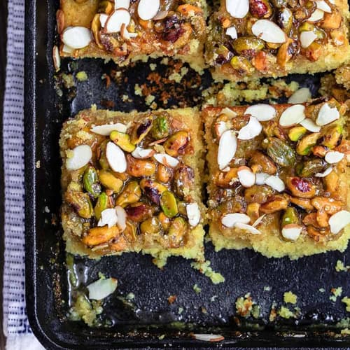 Pistachio Greek Honey Cake Recipe