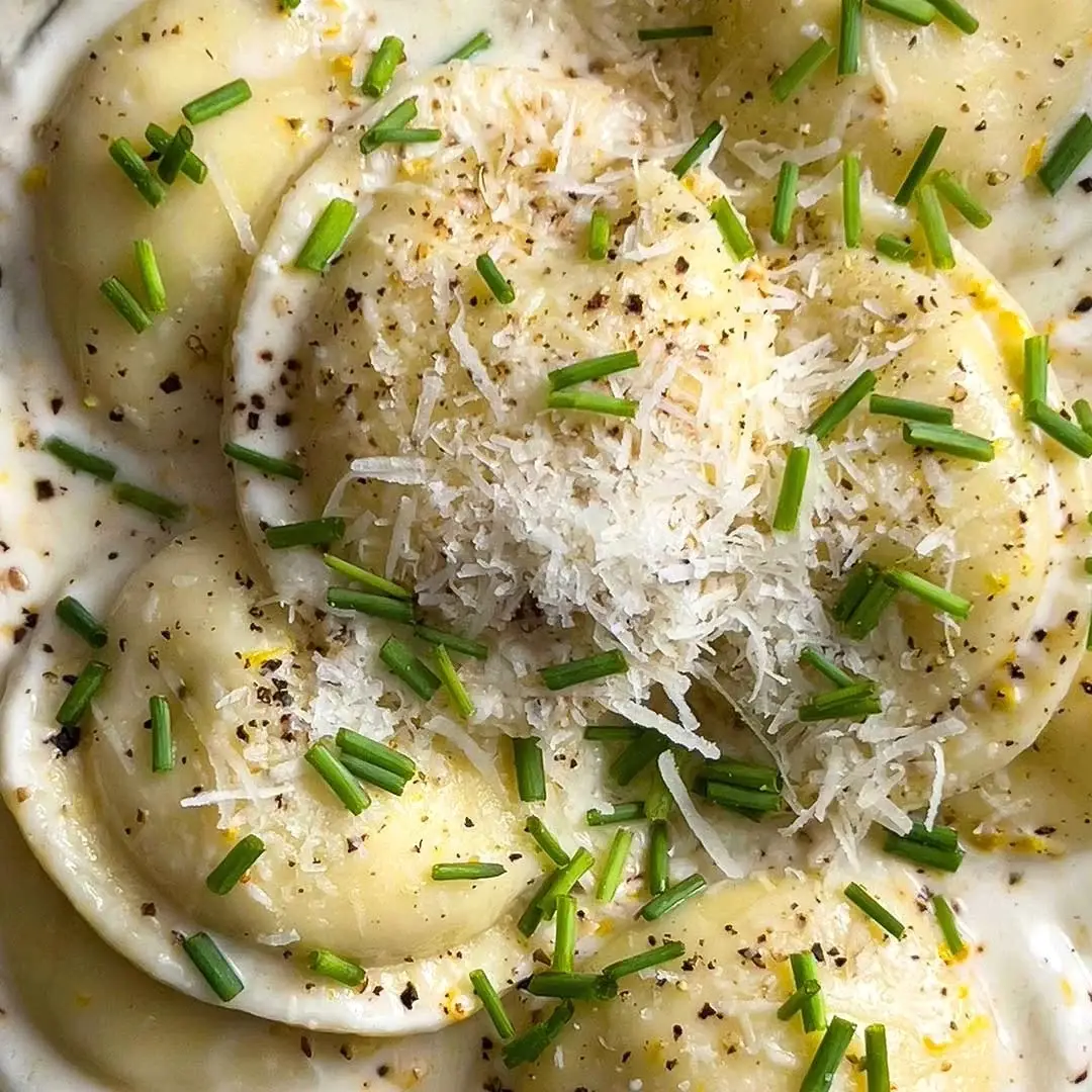 Ravioli with a Chamomile Lemon Tea Cream Recipe