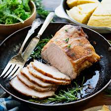 Roast Pork Loin with Applesauce Recipe