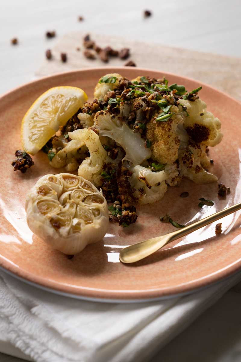 Roasted Cauliflower with Pecan Oil Recipe
