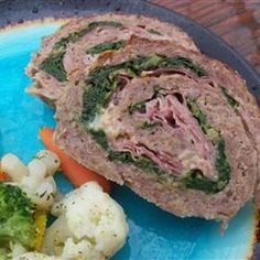 Sicilian Hearty Meal: Meatloaf Brasciole (Roll-Ups), Pasta, Broccolini, and Ricotta Dish