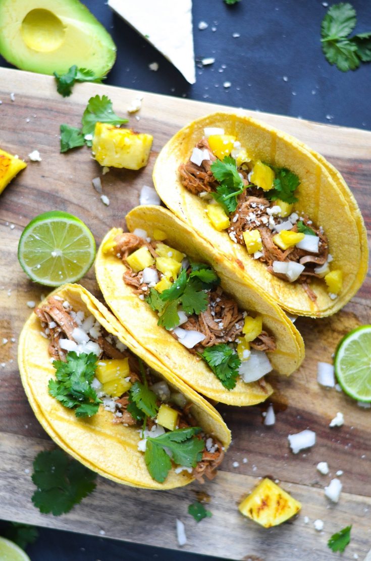 Slow Cooker Al Pastor Style Tacos Recipe