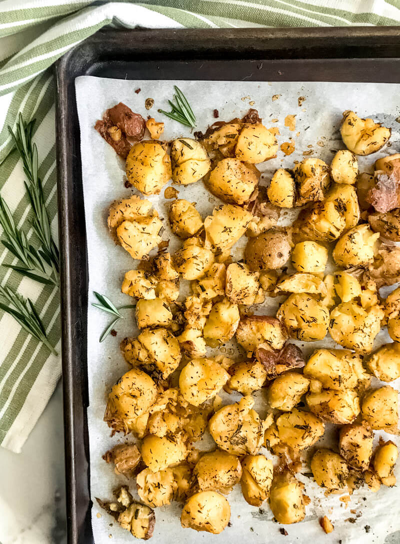Smashed Tri-Color Potatoes Recipe