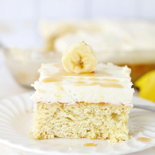Banana Cake with Cream Cheese Frosting Recipe