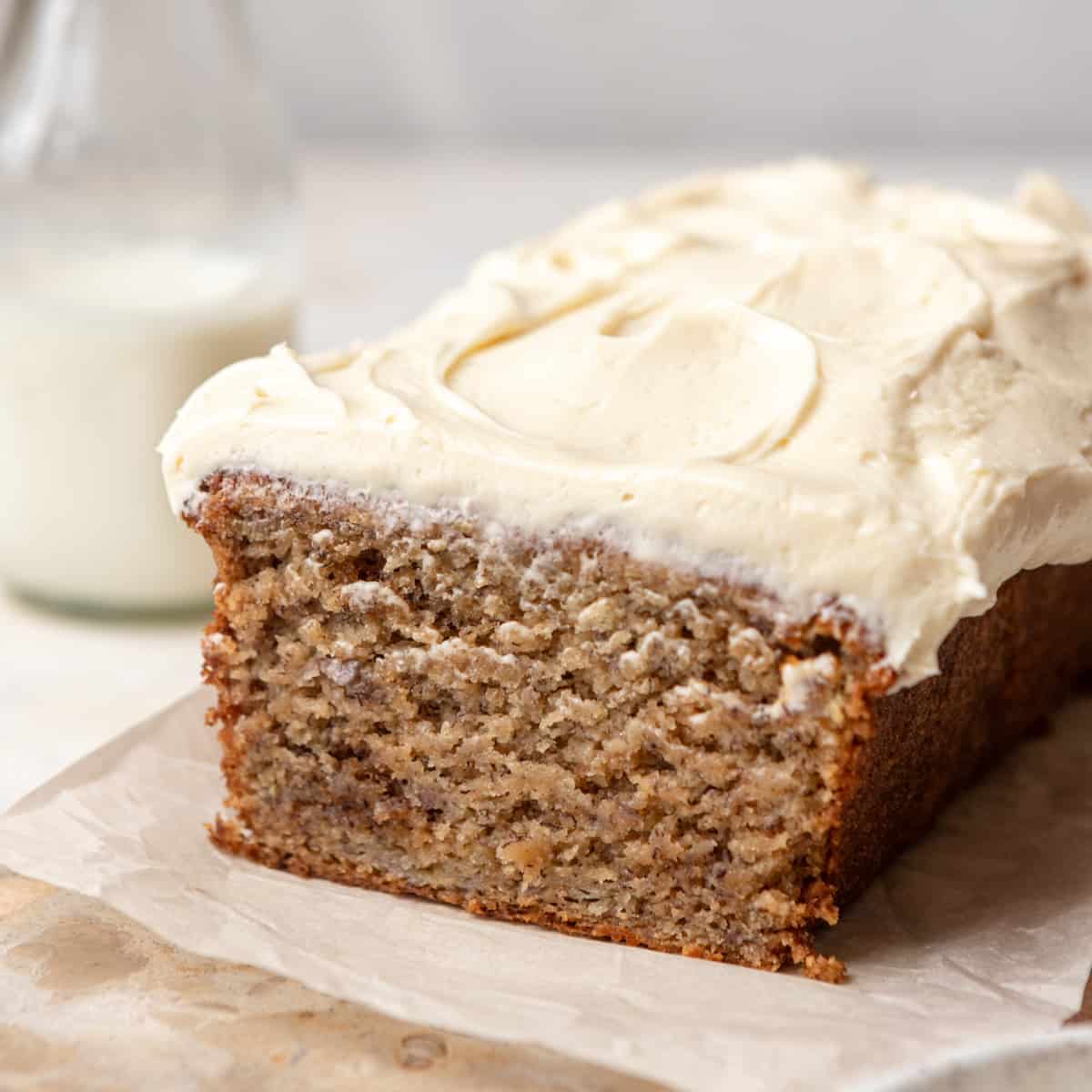Banana Walnut Bread with Cream Cheese Frosting Recipe