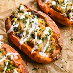 Beefy Stuffed Sweet Potato Recipe
