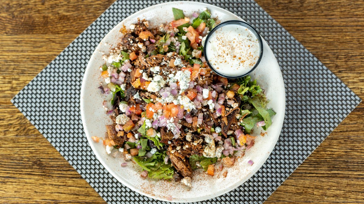 Big Wedge Salad with Smoked Brisket and Blue Cheese Recipe