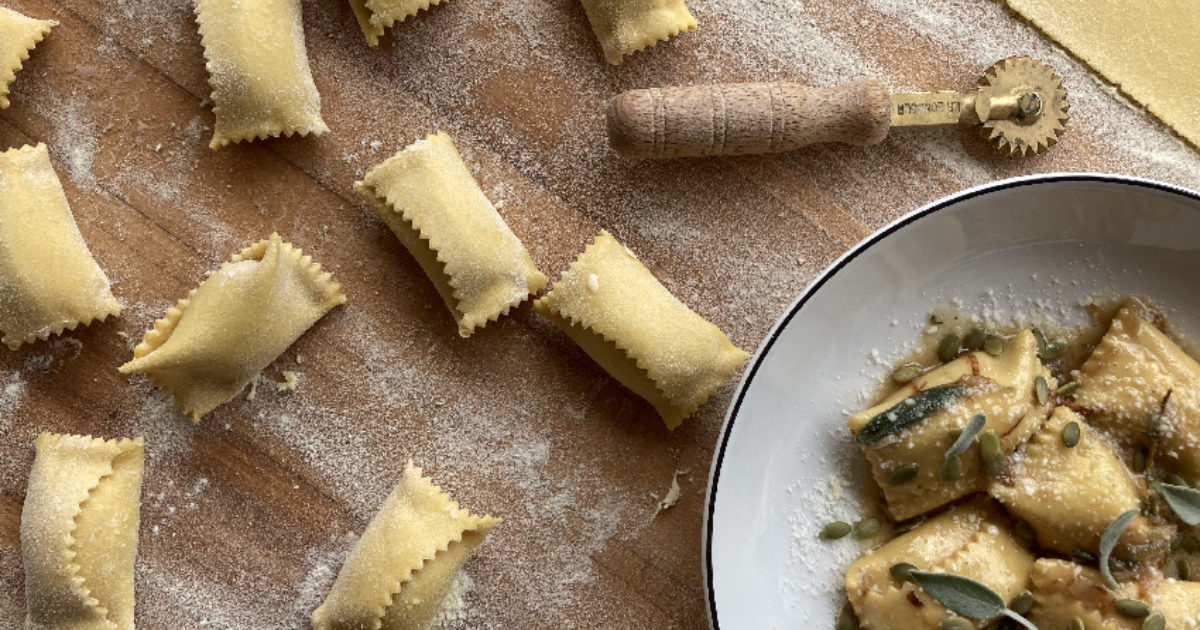 Butternut Squash Ravioli: Agnolotti di Zucca Recipe