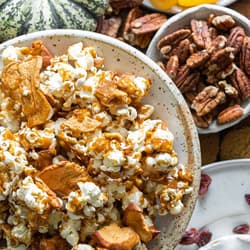 Caramel Apple Popcorn Clusters Recipe