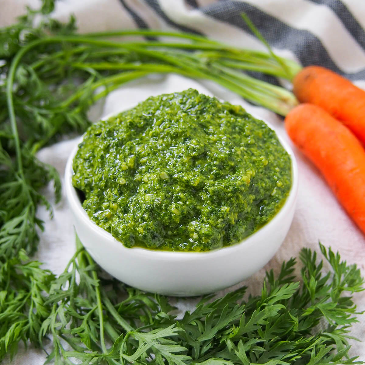 Carrot-Top Pesto Recipe