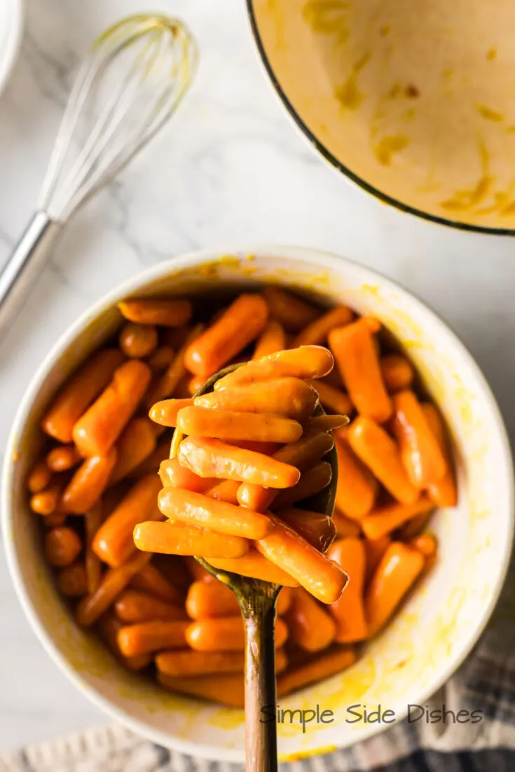 Carrots with a Mustard and Brown Sugar Glaze Recipe
