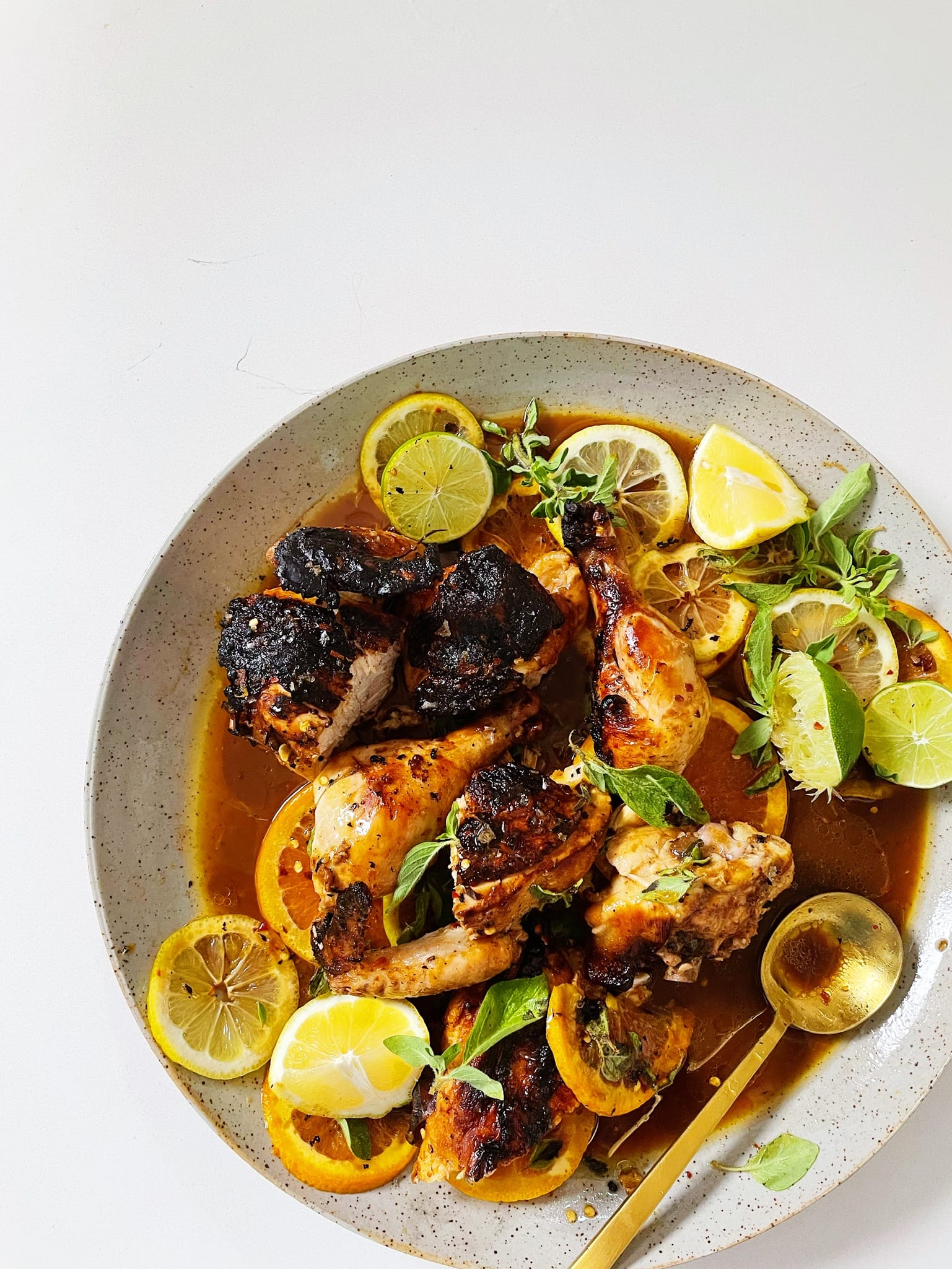 Lemon and Orange Glazed Chicken Baked in a Brown Paper Bag