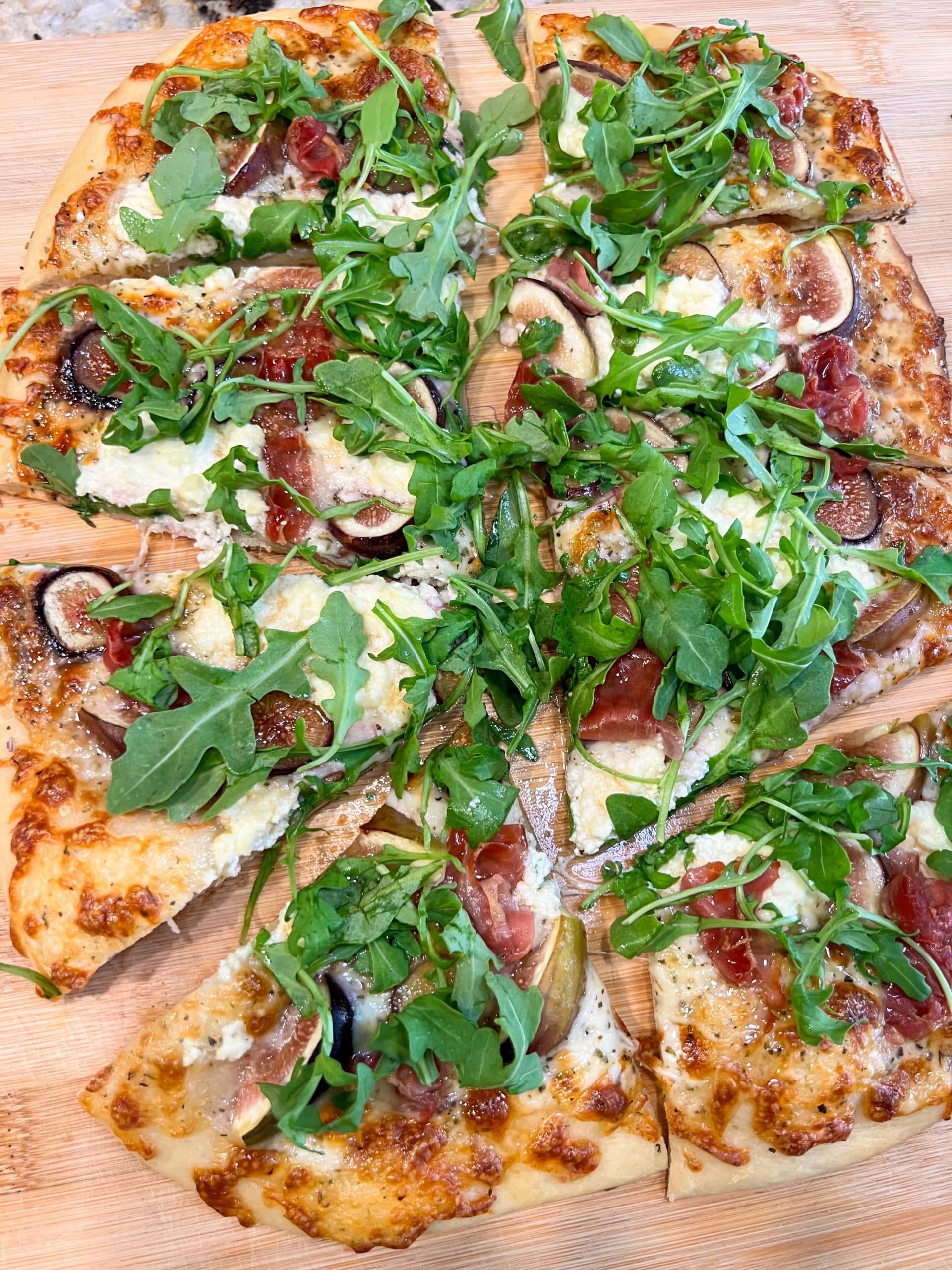 Fig-Prosciutto Pizza with Arugula Recipe