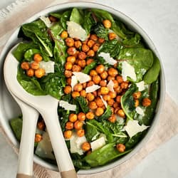 Garlic Chick Peas and Greens Recipe