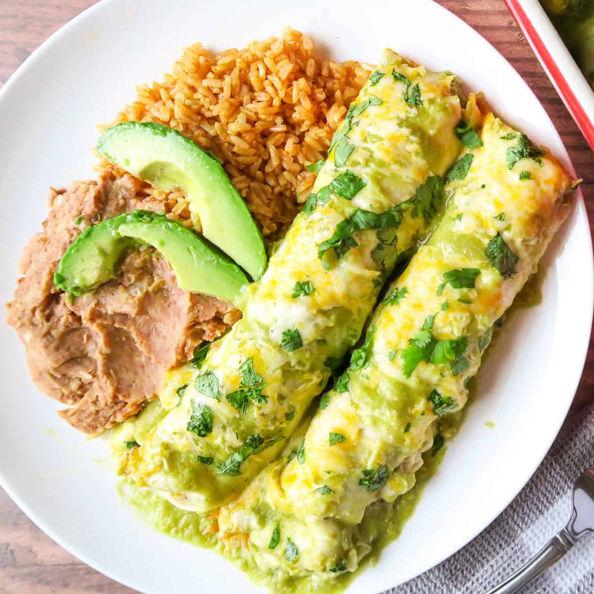Green Chicken Enchiladas Recipe
