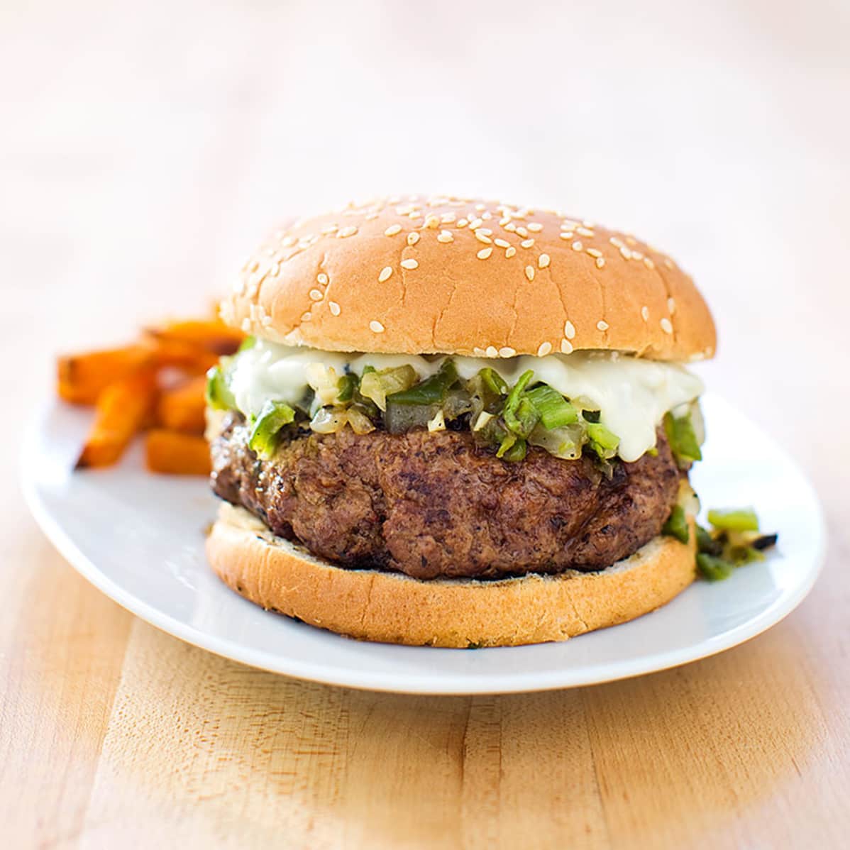 Green Chile Cheeseburgers Recipe