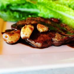 Grilled Berkshire Pork Chop with Merlot Sauce Recipe