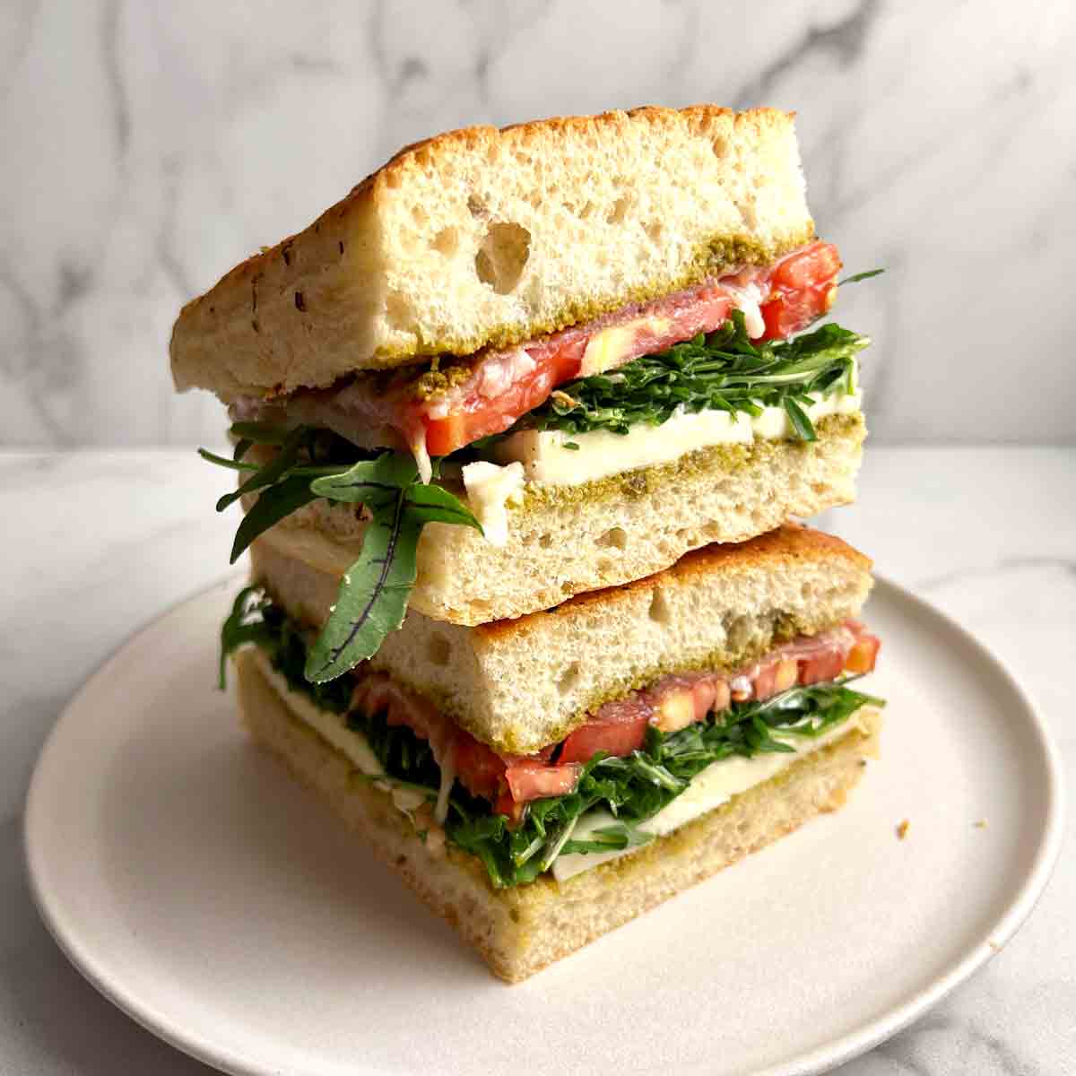Grilled Focaccia Sandwich Recipe