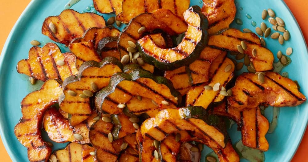 Grilled Maple-Glazed Acorn Squash Recipe