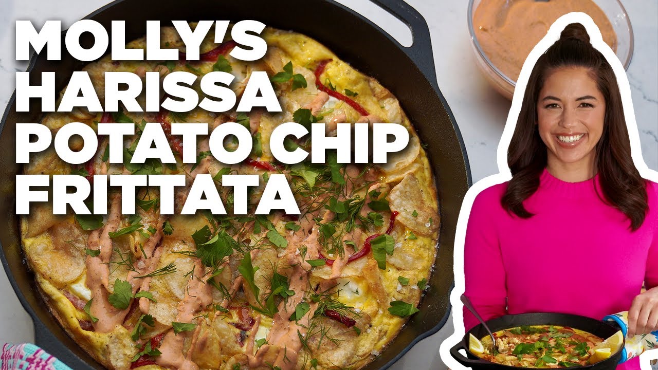 Harissa Potato Chip Frittata Recipe