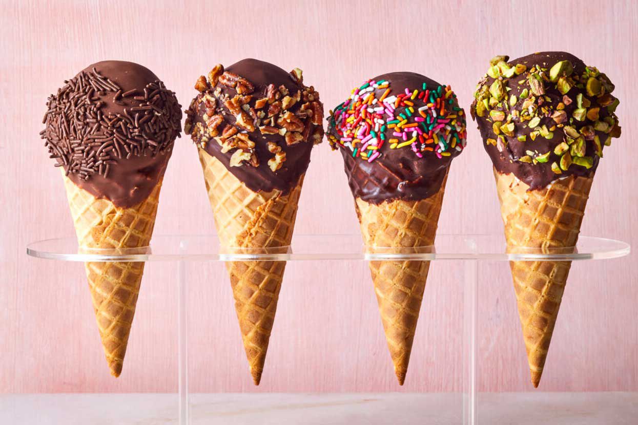 Homemade Dipped Cones Recipe