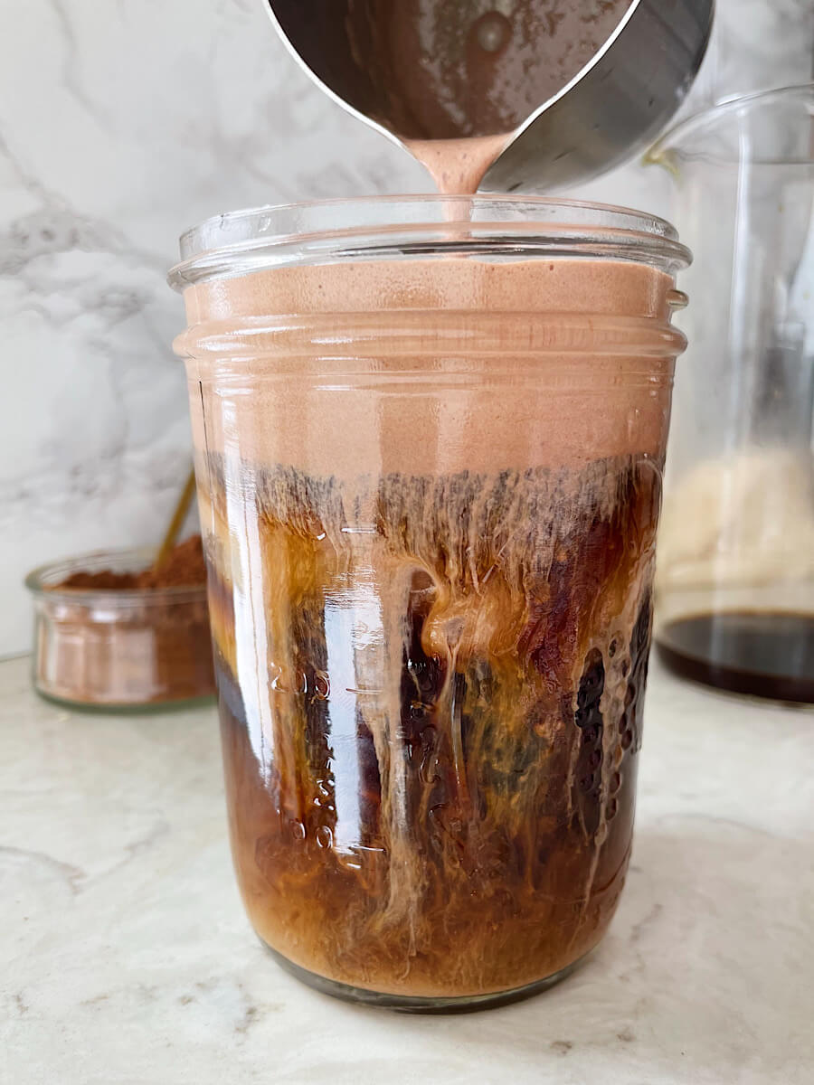 Iced Coffee with Chocolate Cold Foam Recipe