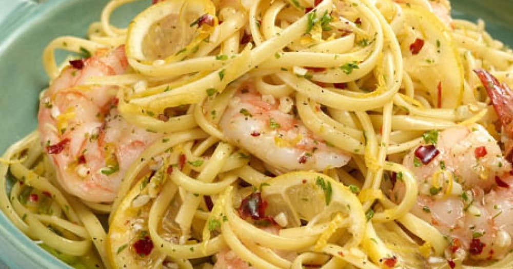 Shrimp Scampi Linguine Made Without Wine Recipe