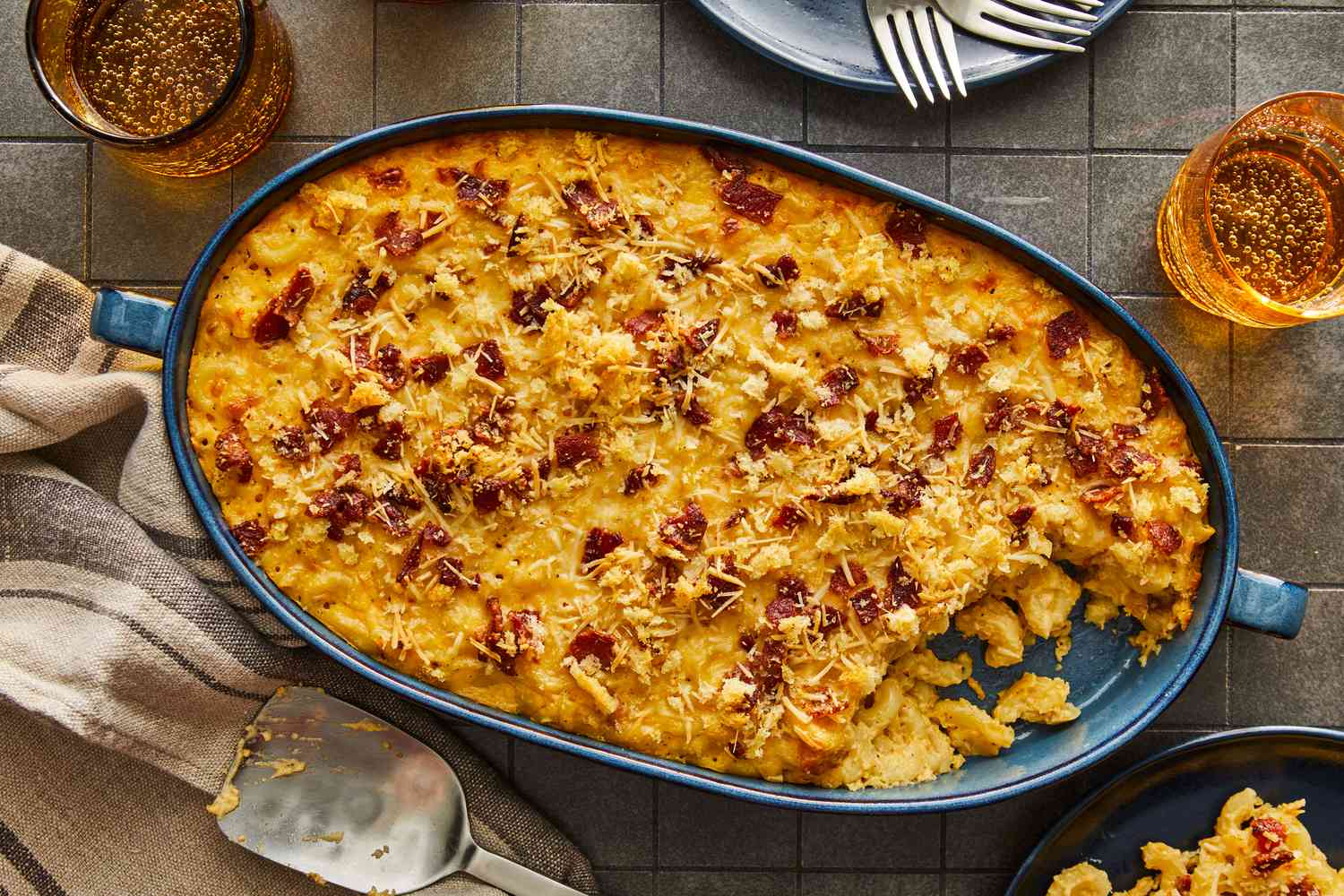 Mac 'N Cheese with Bacon and Cheese Recipe