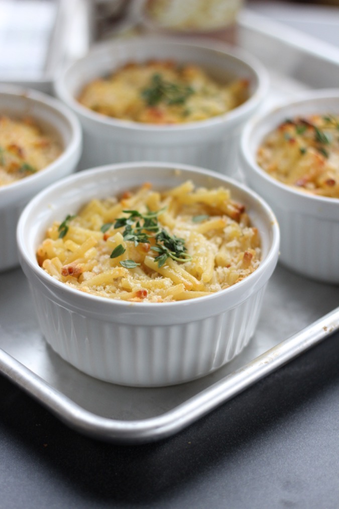 Macaroni and Cheese in Parmesan Cups Recipe