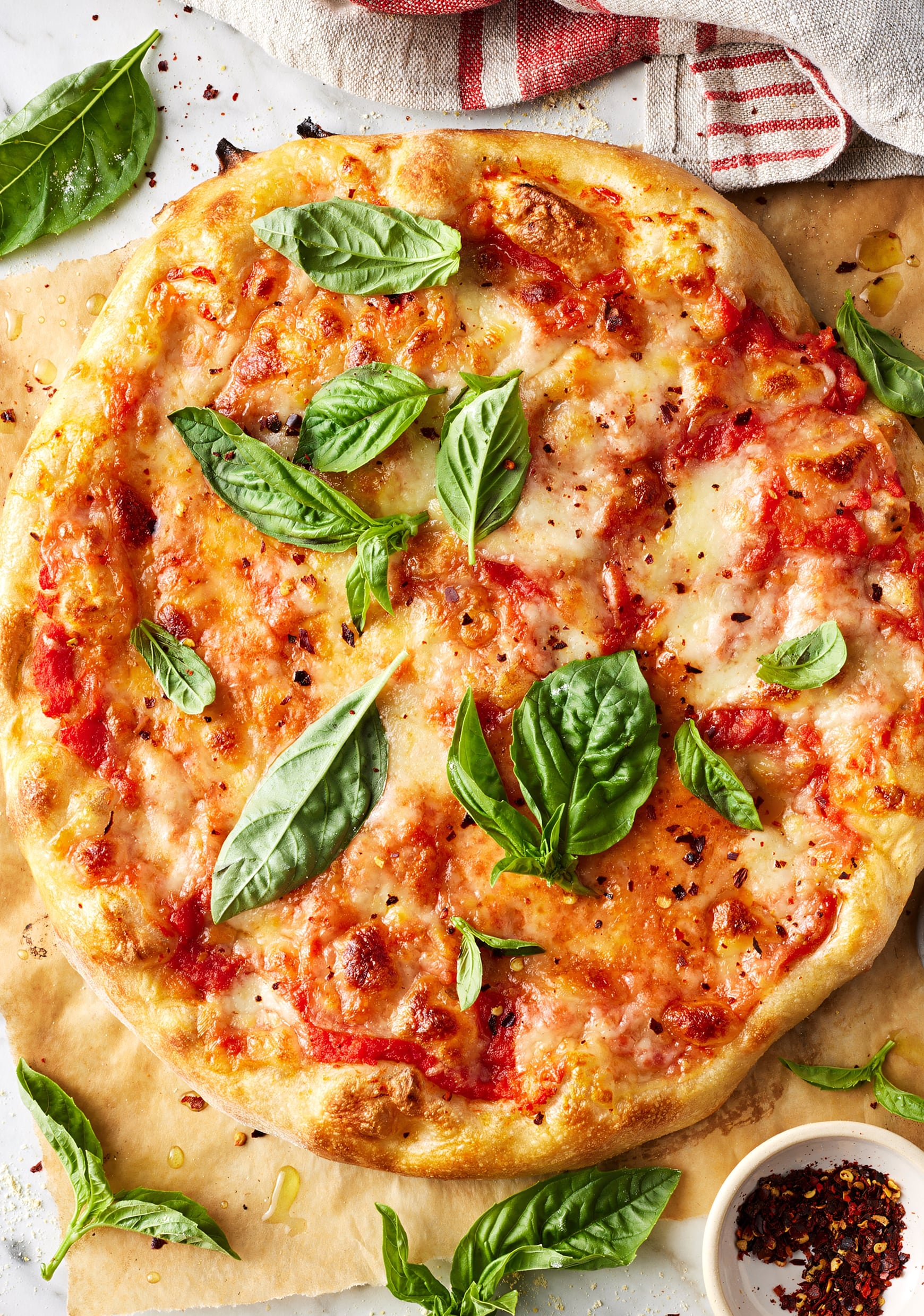 Homemade Margherita Pizza