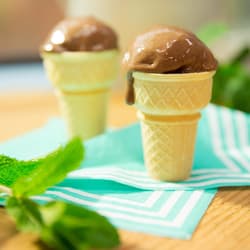 Mint Chocolate-Dipped Ice Cream Cones Recipe