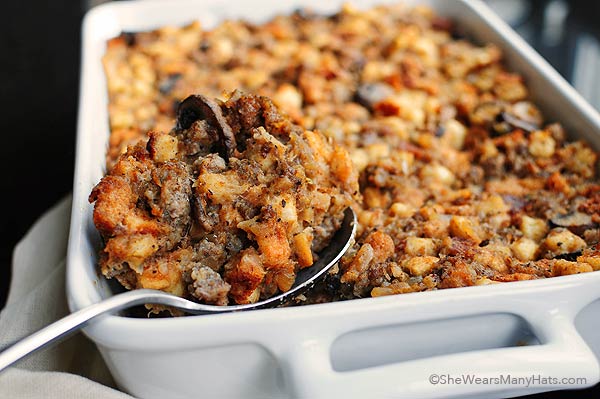 Mushroom and Sausage Stuffing Recipe