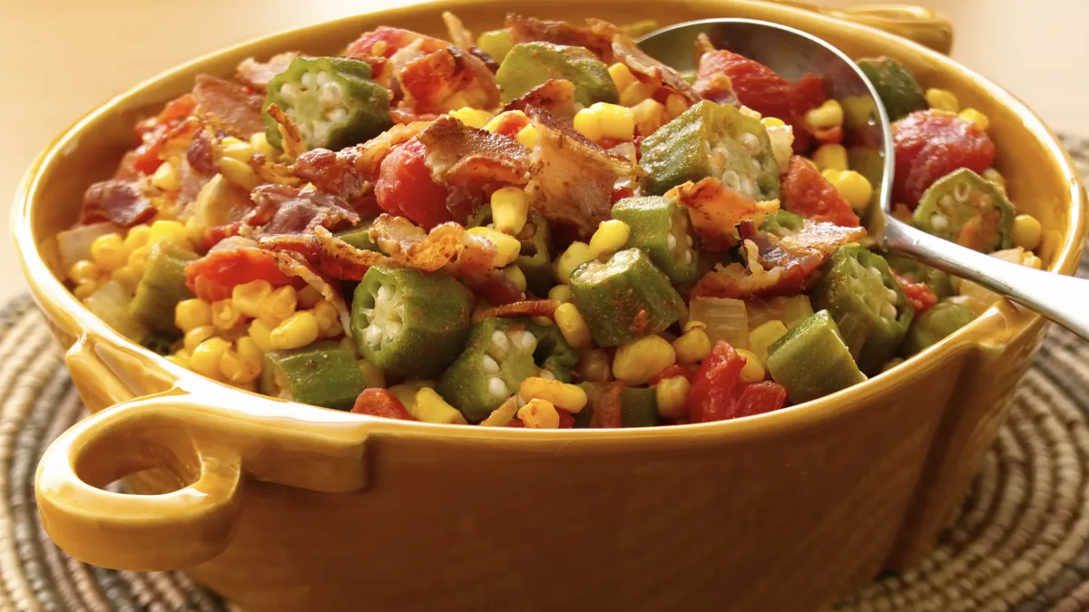 Okra, Corn and Tomatoes Recipe