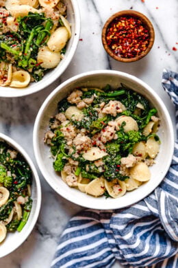 Orecchiette with Broccoli Rabe &amp; Sausage Recipe
