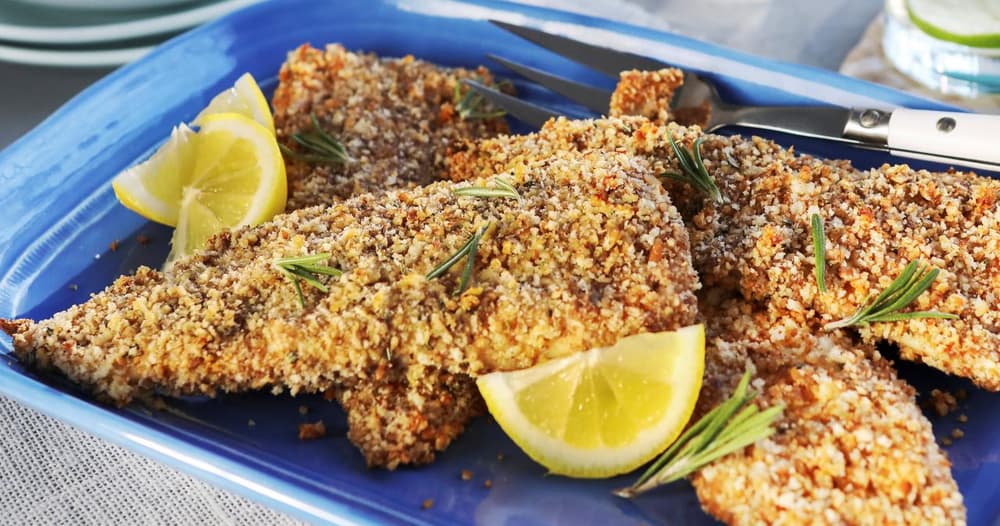 Pecan and Rosemary-Crusted Flounder Recipe