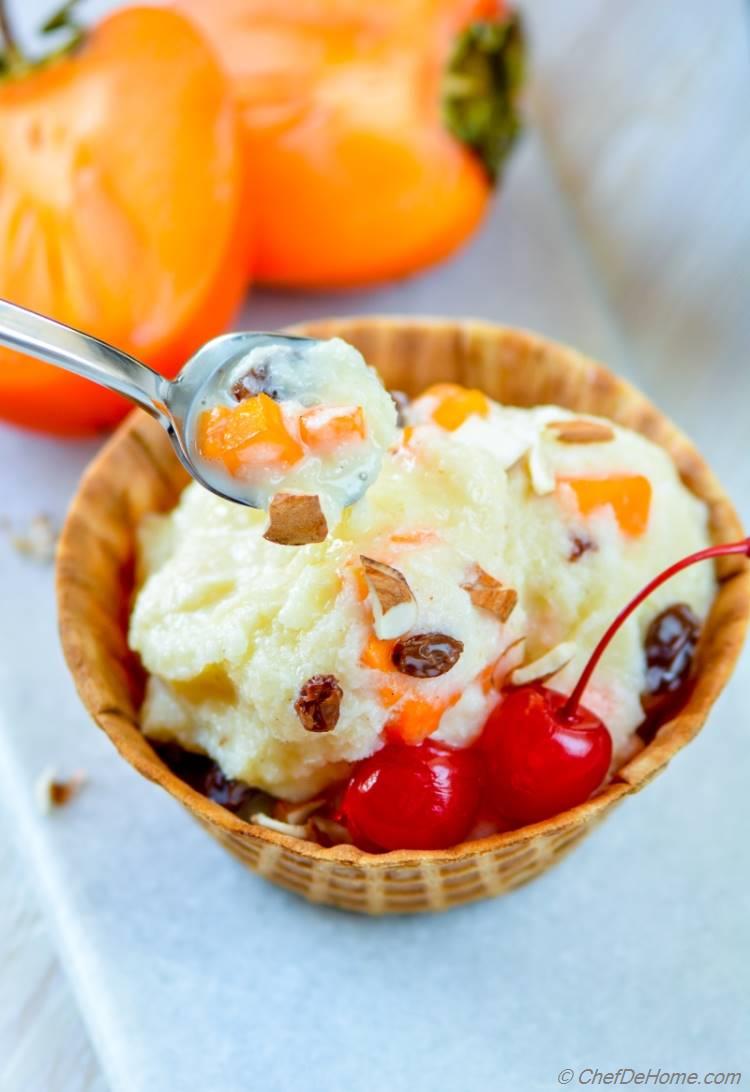 Persimmon Ice Cream Topping Recipe