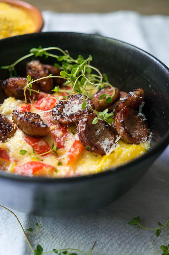 Polenta with Sausage and Peppers Recipe