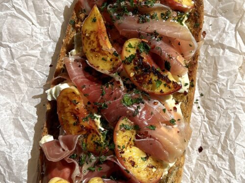 Prosciutto and Burrata Grilled Pizza Sandwiches Recipe