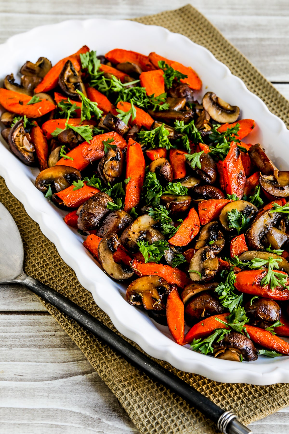 Roasted Carrots and Mushrooms Recipe
