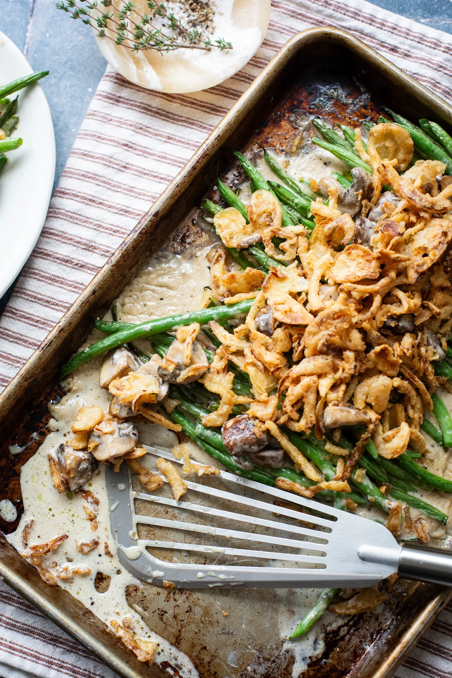 Sheet Pan Green Bean Casserole Recipe