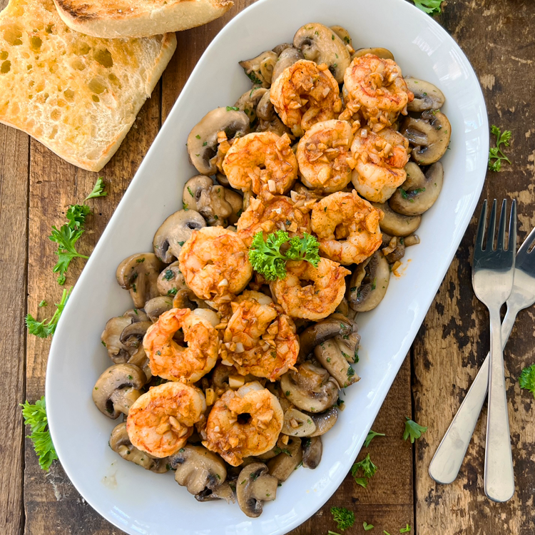 Shrimp and 'Shrooms with Sherry Recipe