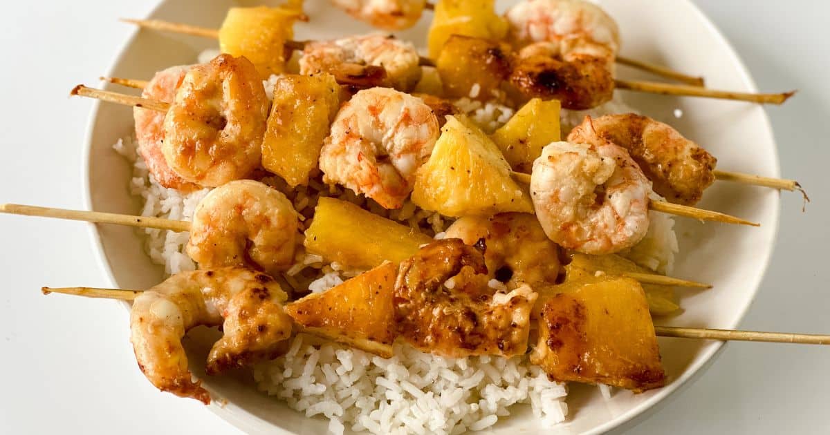 Pineapple and Shrimp Skewers Recipe