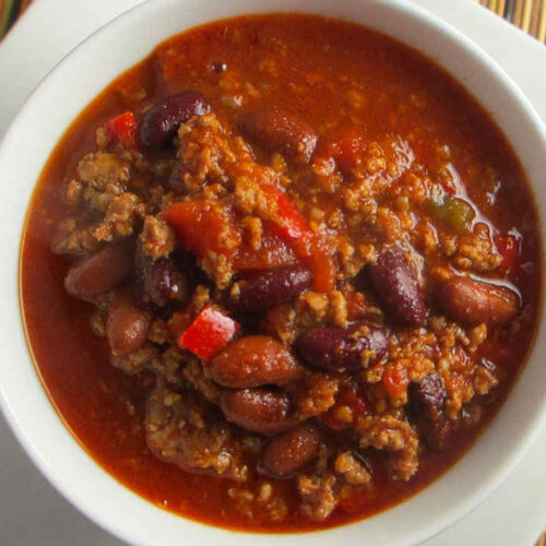 Spicy Three-Meat Chili Recipe